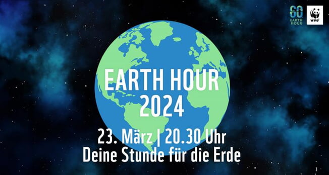 Earth Hour 2024 - Deine Stunde für die Erde!